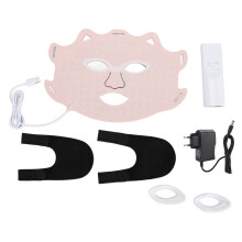 (EU Plug Pink) 7-Color LED Facial Light Anti-Aging EU