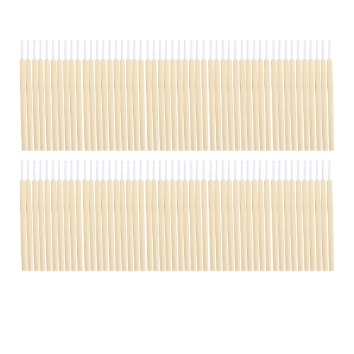 100pcs Disposable Micro Swabs Brush Bamboo Handle Eyelash Applicator