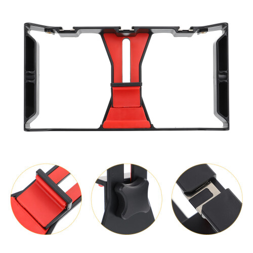 1Smartphone Video Rig Met Stabilizer Grip En Opnamehouder USB 2