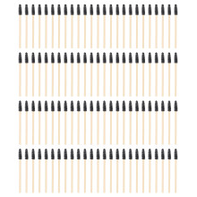 (Black) 100st Bamboe wimpers kwast eco