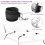 BDSM Kit with Handcuffs Ankle Cuff Bed Straps 3