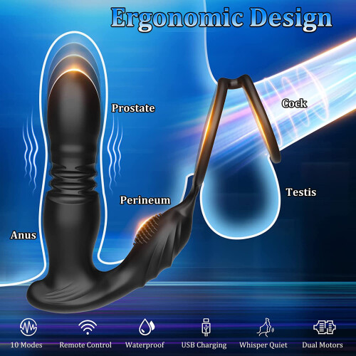 Prostaat Massager met Cock Rings 10 Modi Silicone 2