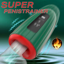 IPX6 Waterproof Male Masturbation Cup w/ LCD & 9 Modes