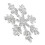 Sneeuwvlok Vormige Ijzeren Rhinestone Patch Mode DIY 1