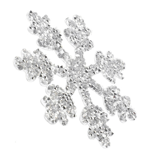 Sneeuwvlok Vormige Ijzeren Rhinestone Patch Mode DIY