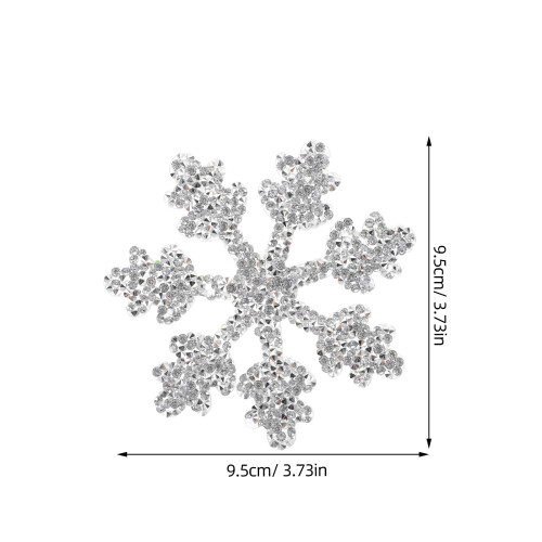 Sneeuwvlok Vormige Ijzeren Rhinestone Patch Mode DIY 2