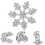 Sneeuwvlok Vormige Ijzeren Rhinestone Patch Mode DIY 5