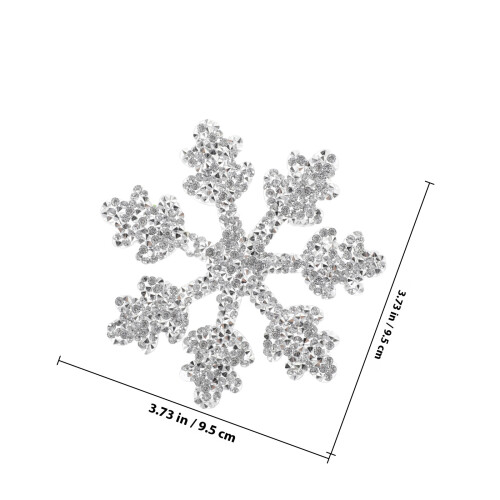 Sneeuwvlok Vormige Ijzeren Rhinestone Patch Mode DIY 1