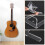 1 Set Gitarr Väggmonterad Akryl Krok Enkel Design Gitarr Hängare 11