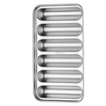 Grillkorv Form Stekform Korvform Av Rostfritt Korvgjutform