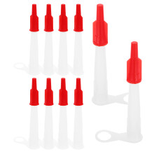 10Pcs Tätningsspetsar Set Med Lock För Silikon Tätningsrör
