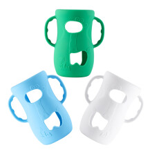 3St Silicone Barnflaska Med Handtag – Skyddshölje Brytning