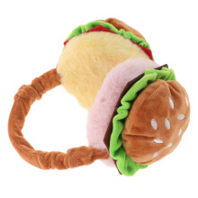 Cute Hamburger Öronvarmare, Kulgrafik Vinteröronlappar För Barn