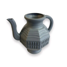 (Slate Grey) Plastic Short Nose Lota / Watering Can / Bathroom Wash Jug - With Integrated Handle - Assorted Colours