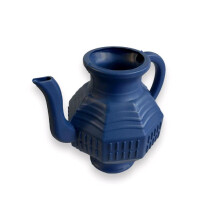 (Dark Blue) Plastic Short Nose Lota / Watering Can / Bathroom Wash Jug - With Integrated Handle - Assorted Colours