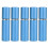 (Blue) 5pcs 10ml Flat Top Glass Spray Bottles Empty Black 1