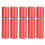 (Red) 5pcs 10ml Flat Top Glass Spray Bottles Empty Black 1