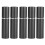 (Black) 5pcs 10ml Flat Top Glass Spray Bottles Empty Black 1