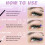 Farbige Wimpern-Kits mit Kleber, Versiegelung, Pinzette 1