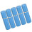 (Blue) 5pcs 10ml Flat Top Glass Spray Bottles Empty Black 5