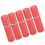 (Red) 5pcs 10ml Flat Top Glass Spray Bottles Empty Black 5