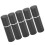 (Black) 5pcs 10ml Flat Top Glass Spray Bottles Empty Black 5