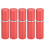 (Red) 5pcs 10ml Flat Top Glass Spray Bottles Empty Black 3