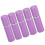 (Violet) 5pcs 10ml Flat Top Glass Spray Bottles Empty Black 5