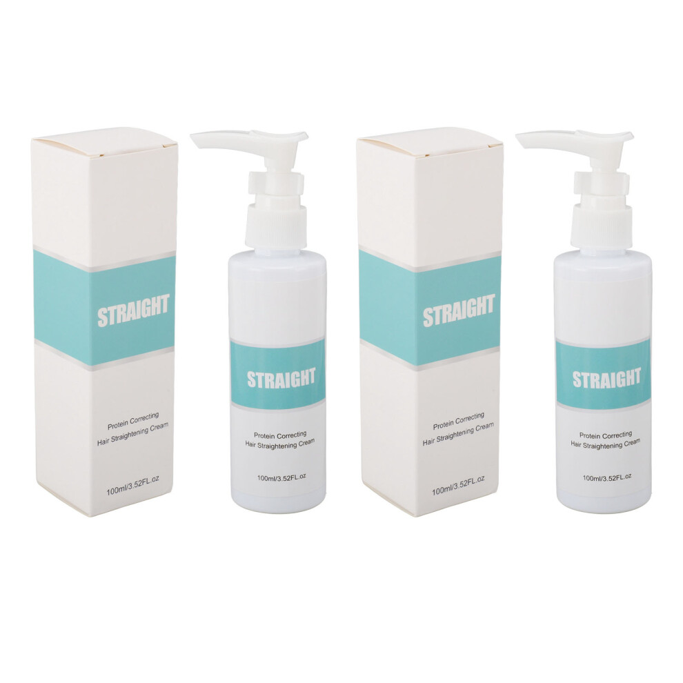 Cream 2Pcs 100Ml Protein Hair Straightening Repair Frizzy Damaged Hair