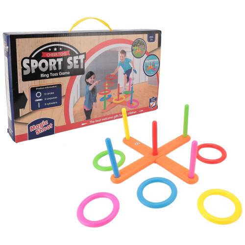 Kreis-Werfen Spielset - 5 bunte Ringe für Kinder