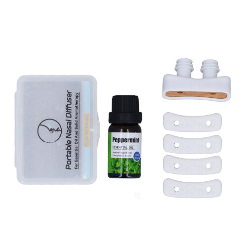 Aromatherapie-Inhalator, tragbar, Silikon, 10ml Öl