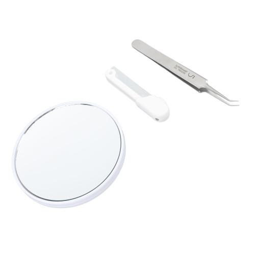 LED Blackhead Tweezers w/ 1.5X Mirror 1