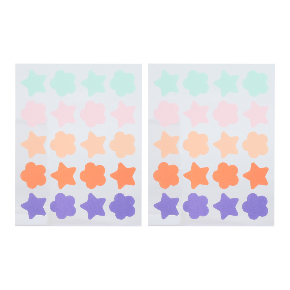 40 Counts Colorful Hydrocolloid Pimple Patches Spot Concealing