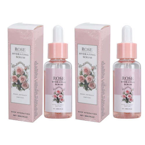 Rosen-Gesichtsserum 30ml x 2 feuchtigkeitsgebend