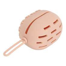 (Khaki) Silikon-Schwamm-Etui, tragbar, für Puder-Puffs, Khaki