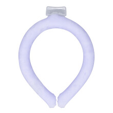 (Purple) Neck Cooling Tube 28C Wearable Reusable Cooling Wrap Summer Blue