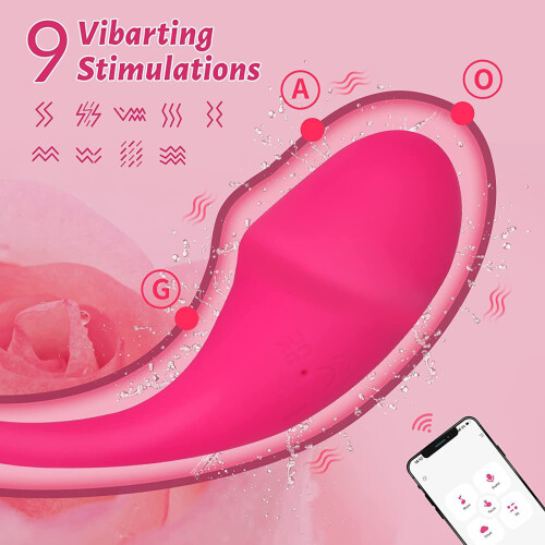 Drahtloser Vibrationsei APP-Steuerung G-Punkt 9 Modi 2 Lichter