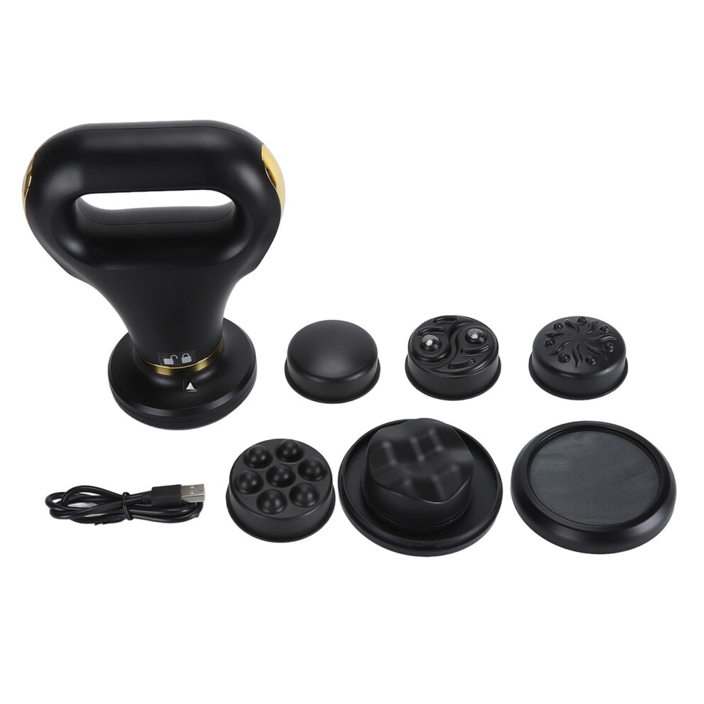 Cordless Cellulite Massager 5 Modes Heating Body Sculpting 8 Heads