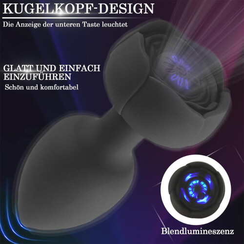 Vibrating Butt Plug Prostate Massager 2 Luminous Dice for Couples