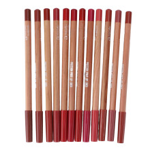 12 Kleuren Matte Lip Liner Waterproof Langdurige Lip Pen Make-up Set