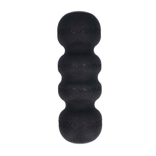 Foam Roller 18 Zoll Schwarz EPP Rillen Massage