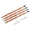 4pcs waterproof eyebrow pencil dual head black coffee brown grey 4