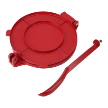 Manueller Tortilla-Presser Alu Quesadilla-Maker Rot