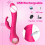 Doppelmotor-Hase-Vibrator Silikon G-Punkt Klitoris-Stimulator 3