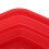 Red Silicone Microwave Splatter Cover Handle Collapsible 3