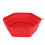 Red Silicone Microwave Splatter Cover Handle Collapsible 5