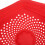 Red Silicone Microwave Splatter Cover Handle Collapsible 4