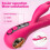 Doppelmotor-Hase-Vibrator Silikon G-Punkt Klitoris-Stimulator 5