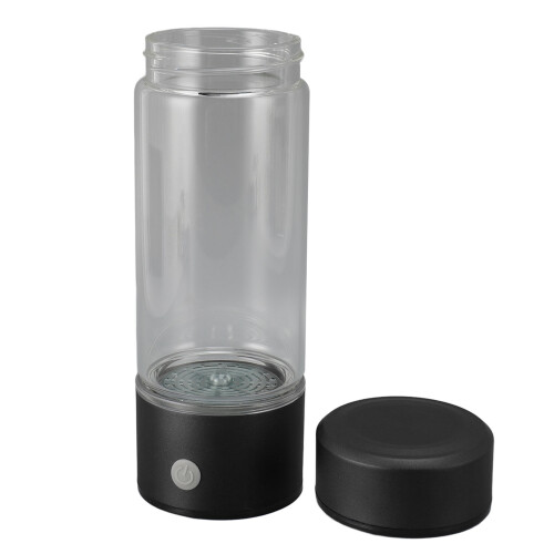 (Black) 450ml Portable Hydrogen Water Bottle Generator 2