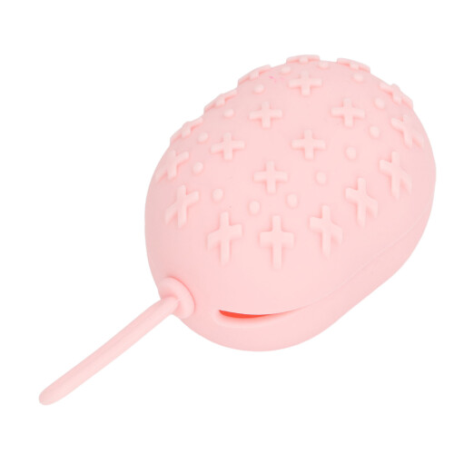 (Pink) Silicone Makeup Sponge Holder Shatterproof Washable Red 1